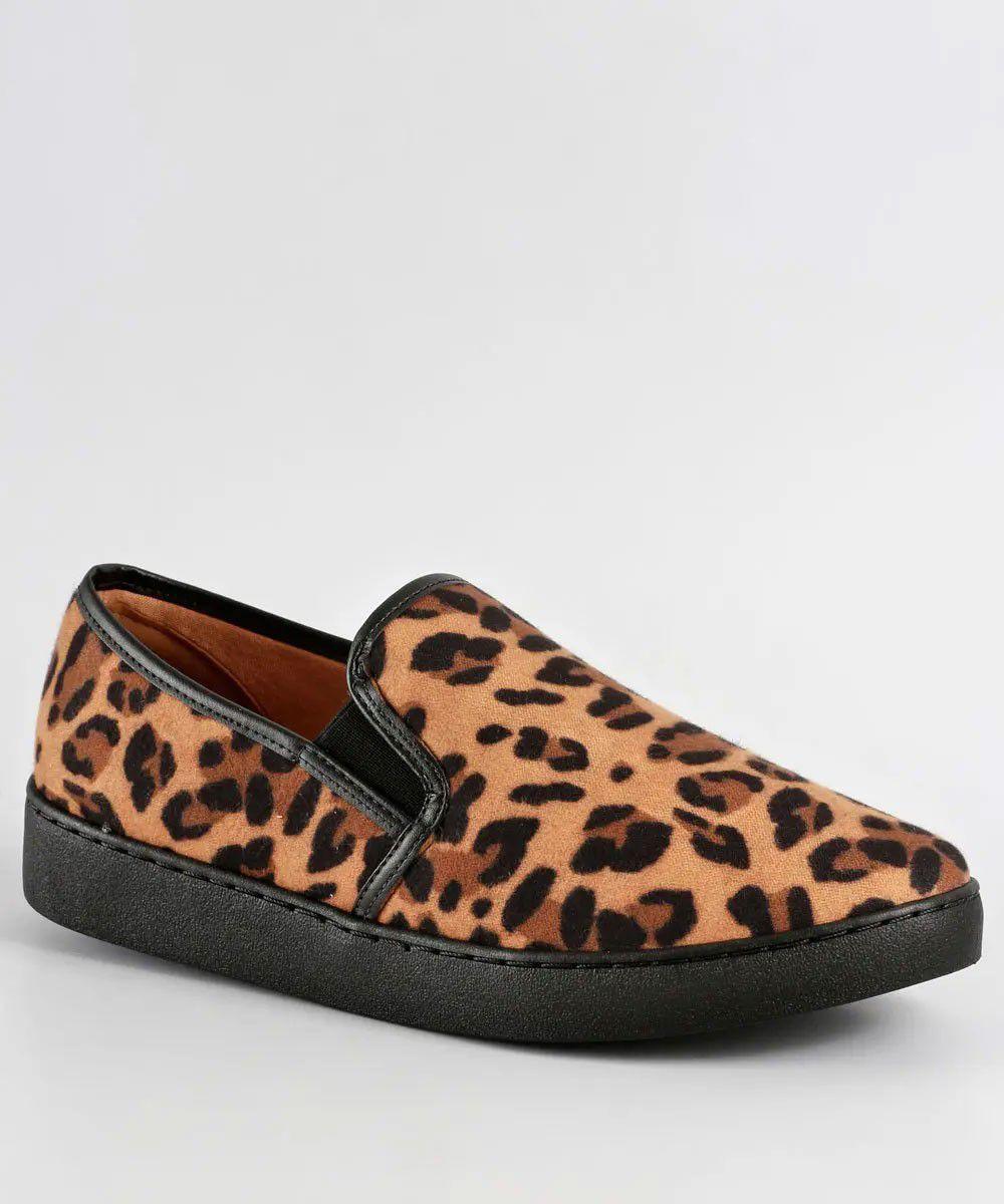 Tênis Onça Casual Slip On Animal Print Vizzano - Slip On Feminino - Magazine Luiza
