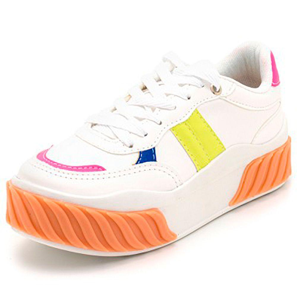 Tenis Plataforma Feminino Color Block Sola Alta Solado Borracha - Batta  Shoes - Calçados Femininos - Magazine Luiza