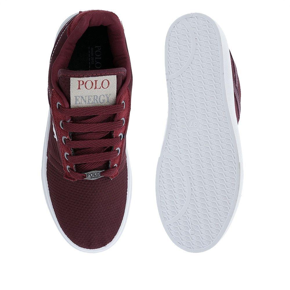 tenis polo bordo