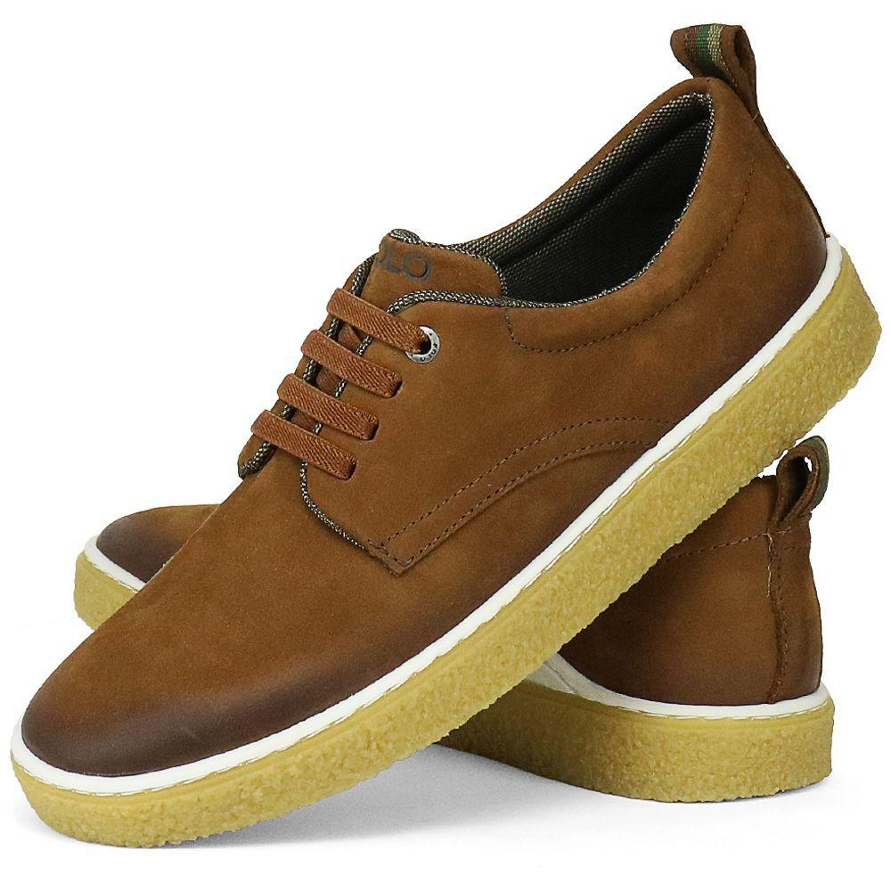 tenis polo feminino couro