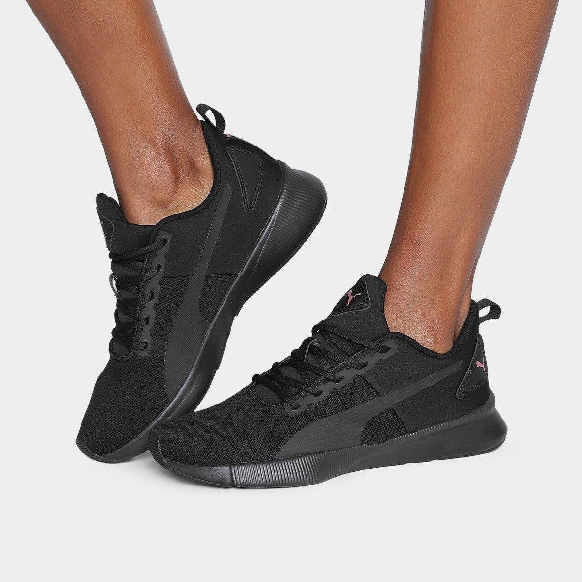 Puma Flyer Runner Puma Preto Feminino Tênis Puma Flyer Runner
