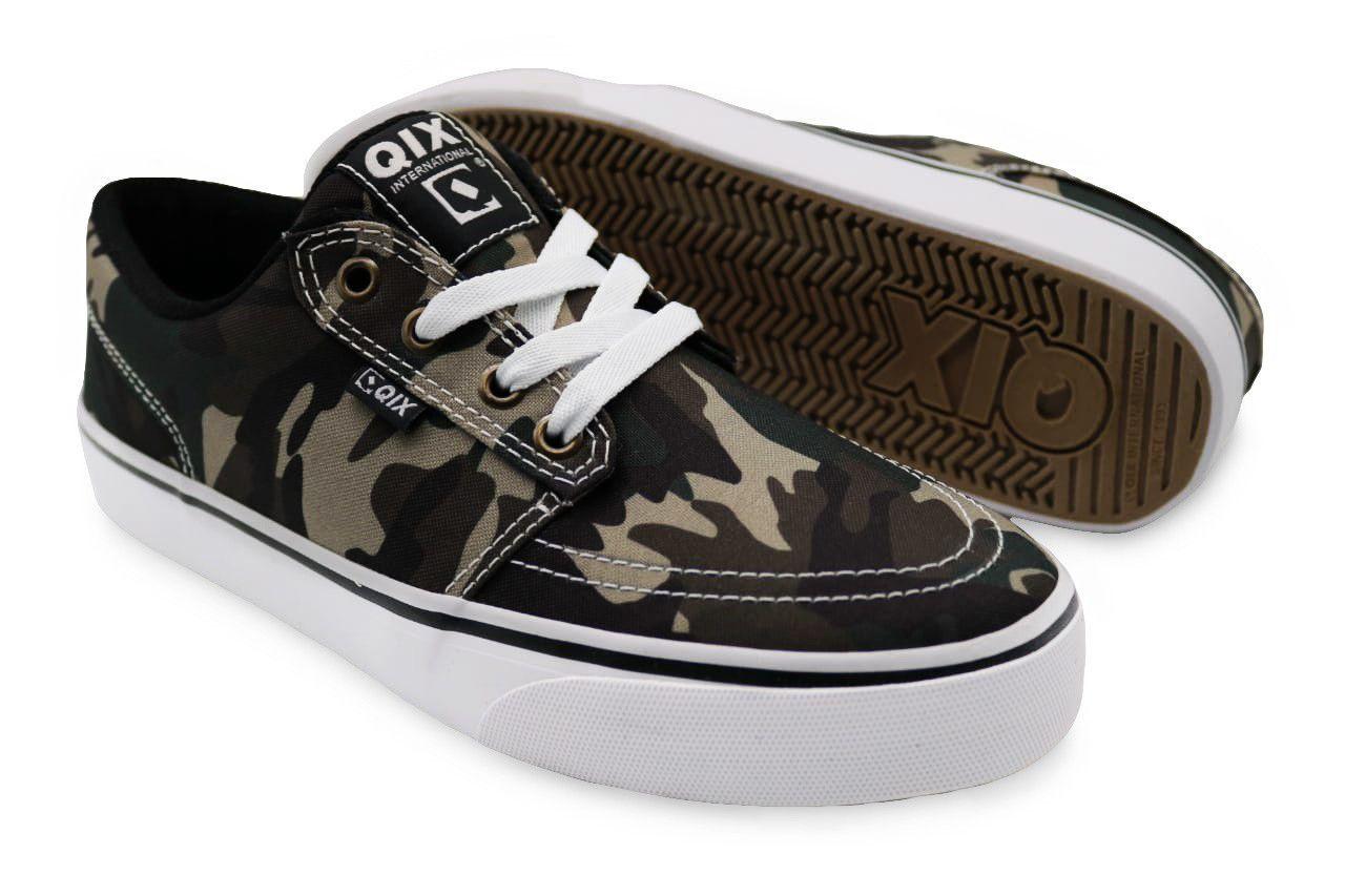 tenis qix next vulcan camuflado
