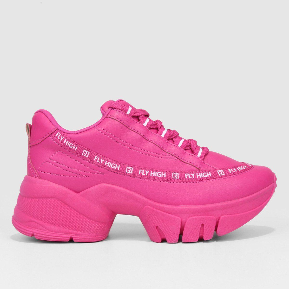 Ramarim Tenis Alto Feminino Rosa Tênis Ramarim Feminino Chunky Dad