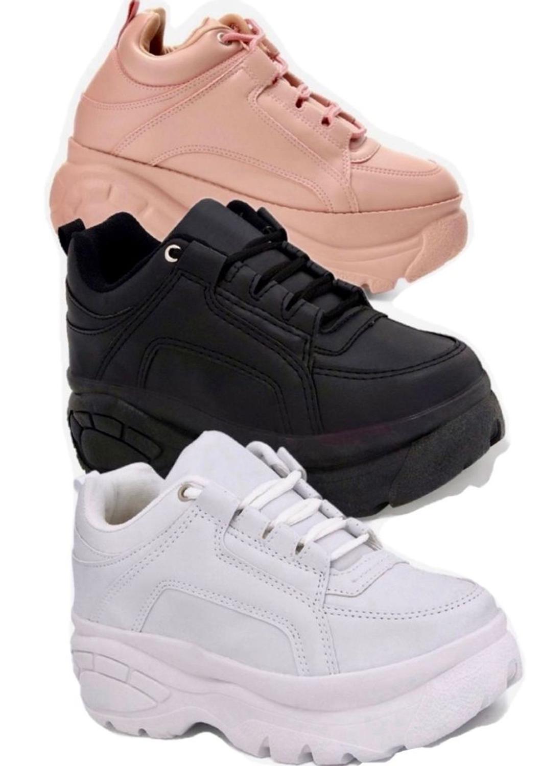 Tenis Salto Plataforma Bufalo Sneak Confortável Barato - confecção fenix  calçados - Tênis Feminino - Magazine Luiza
