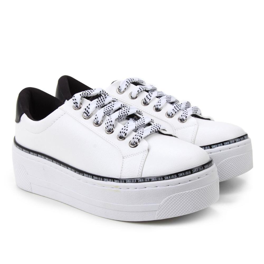 Compre Tênis Santa Lolla Caixa Alta Velcro Feminino Branco Online