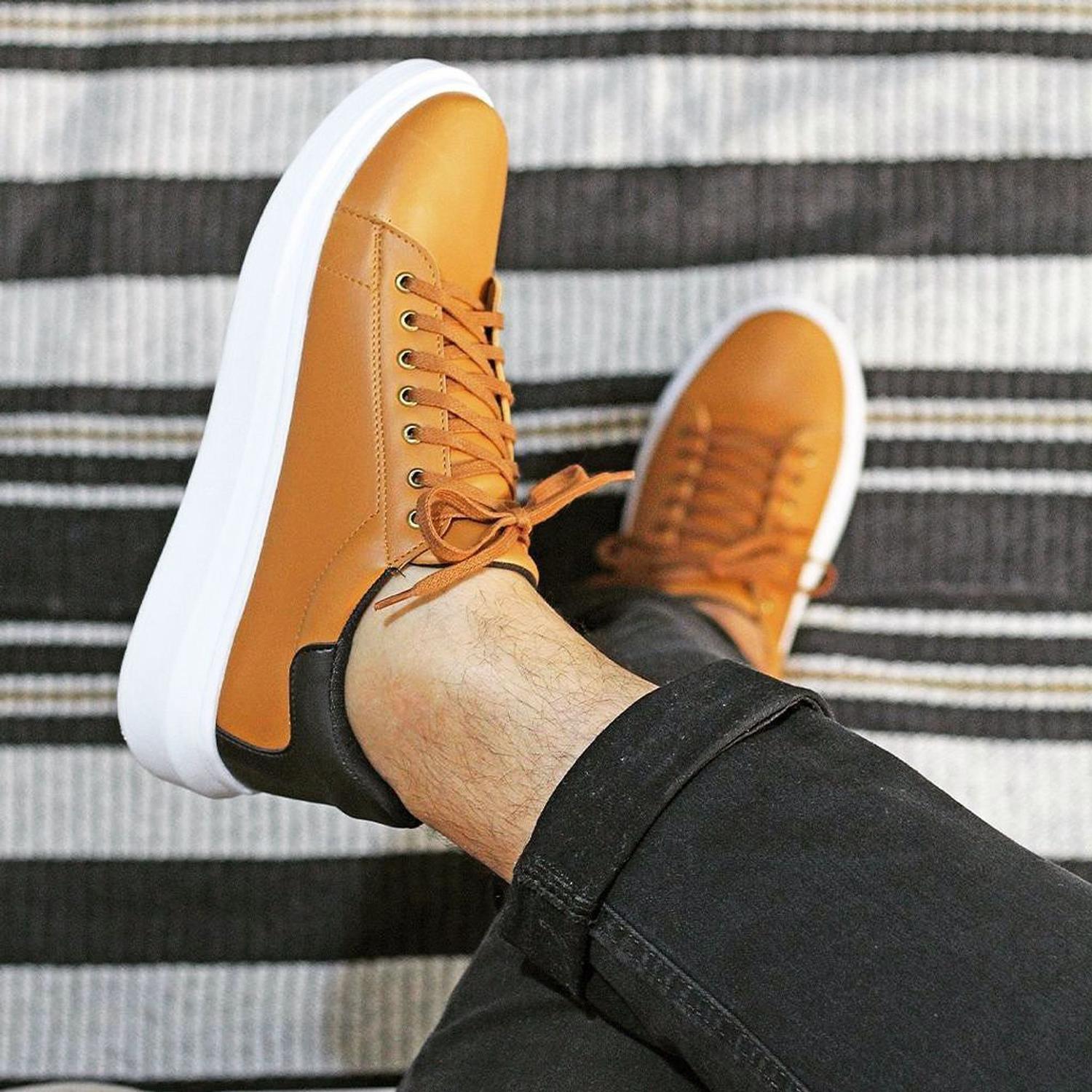 Sapatenis Casual Masculino Sapatenis Cor Caramelo Sapatênis