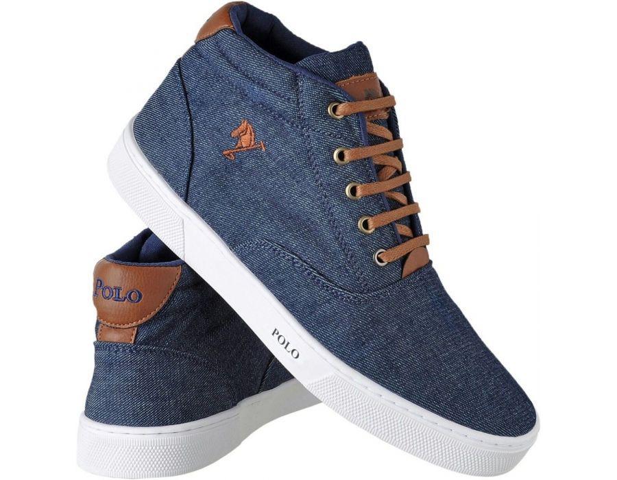 tenis alto jeans