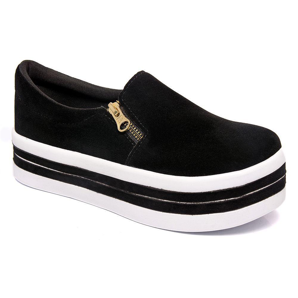 Tenis Sapato Sapatenis Salto Alto Feminino Yate Slip-On - J. REI CALÇADOS -  Slipper / Slip On Feminino - Magazine Luiza