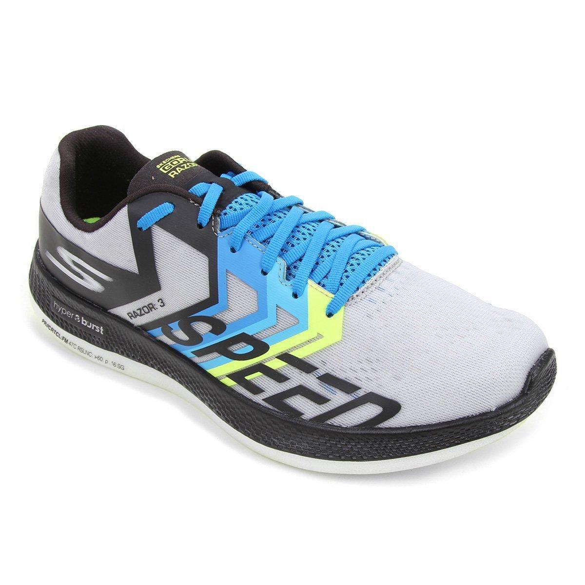 Tênis Skechers Go Run Razor 3 Masculino 55220-BKGR - Tênis de Corrida - Magazine Luiza