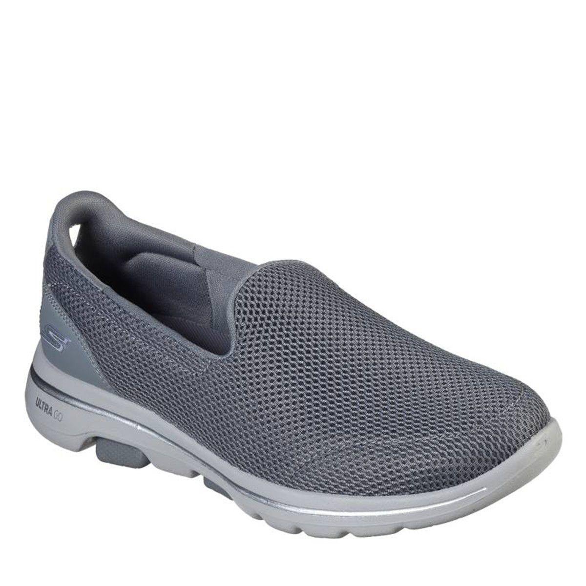 Tênis Skechers Go Walk 5 Feminino - Cinza - Tênis Esportivo - Magazine Luiza
