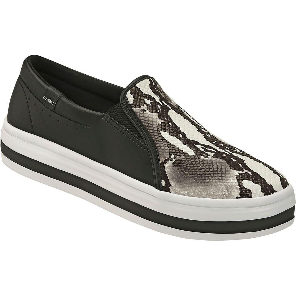 slip on azaleia branco