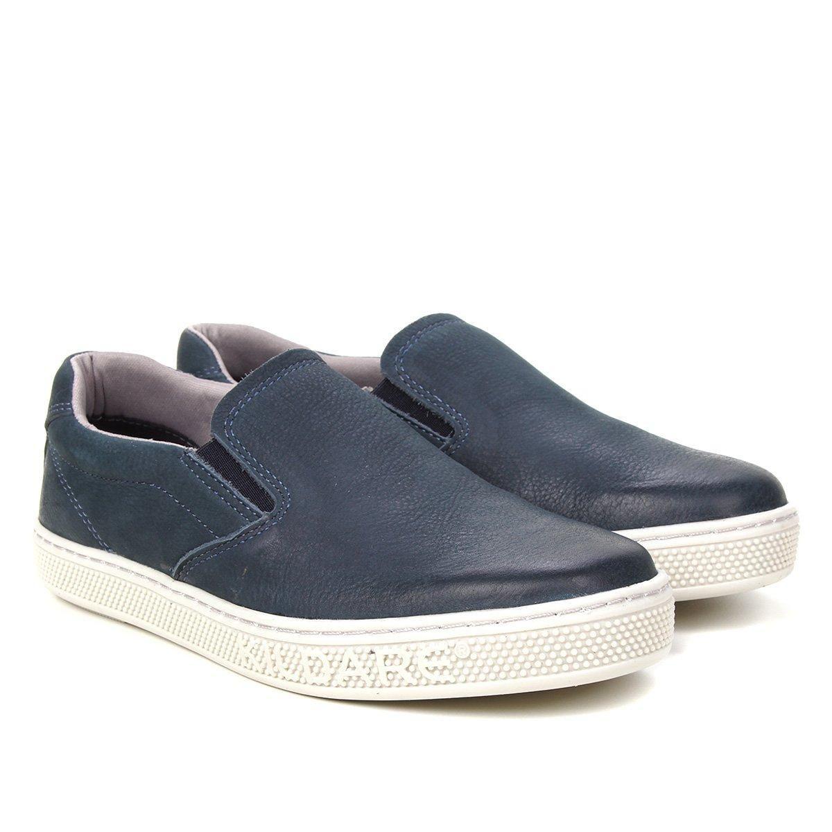 slip on couro branco masculino