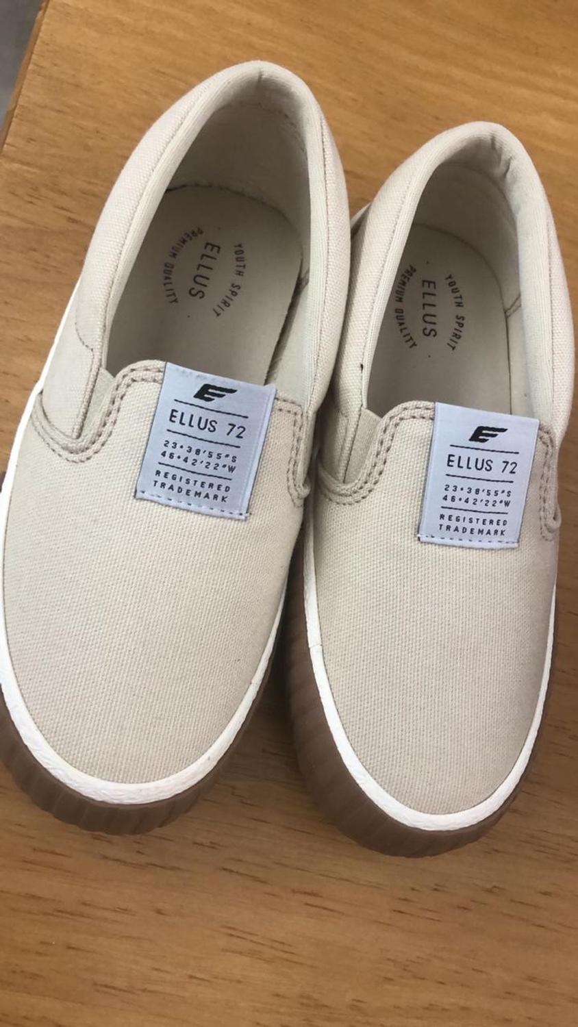 tenis slip on Ellus Kids tecido bege unissex tamanho 31 - Slipper / Slip On  Infantil - Magazine Luiza