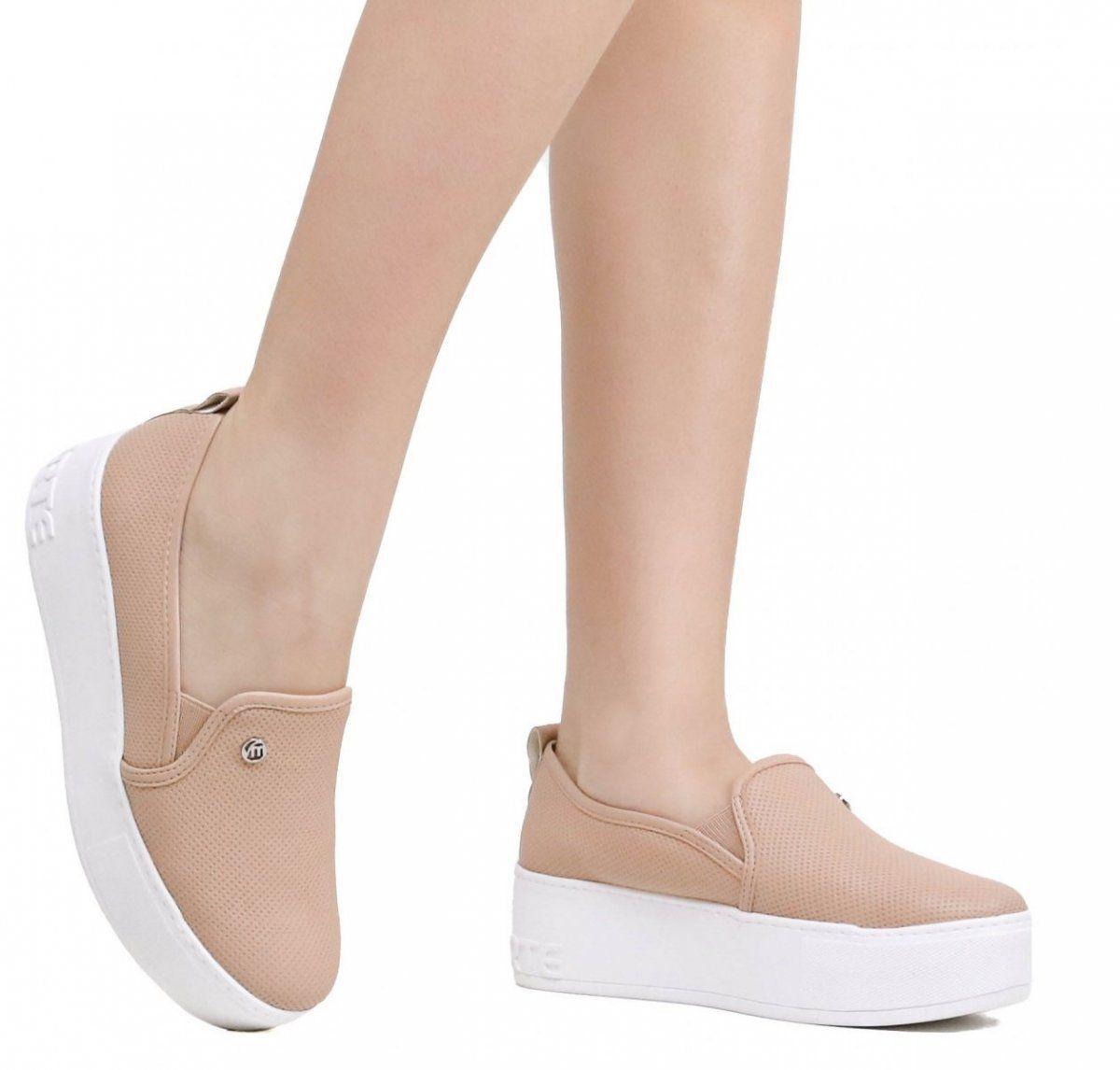 Tênis Slip On Feminino Flat Form Caixa Alta Via Marte 19-1104 - Outros Moda  e Acessórios - Magazine Luiza