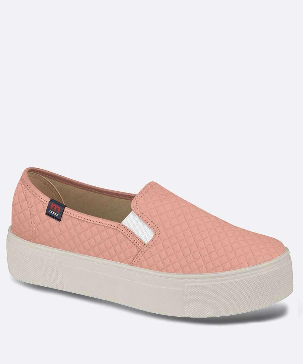 Tênis Slip On Feminino Flatform Matelassê Moleca - Calçados Femininos -  Magazine Luiza