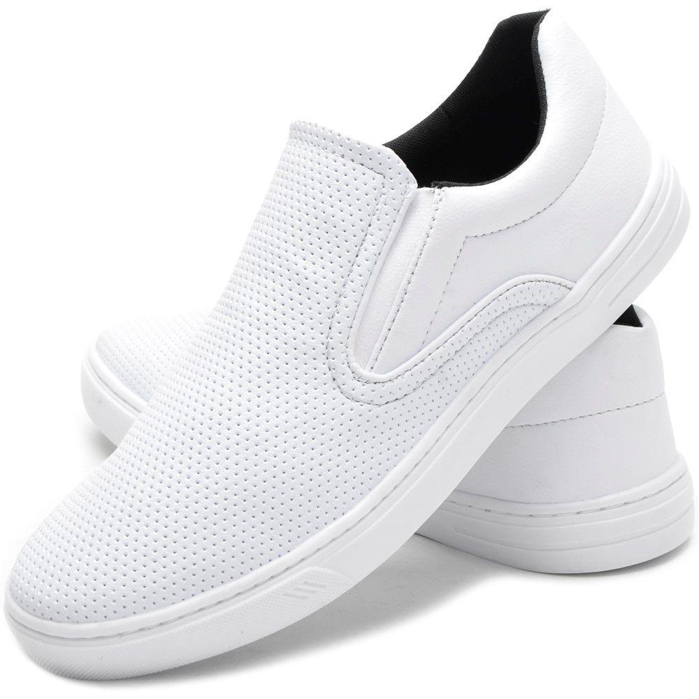 Tênis Slip On Masculino Casual com Pulseira Form's Branco - Slipper / Slip  On Masculino - Magazine Luiza