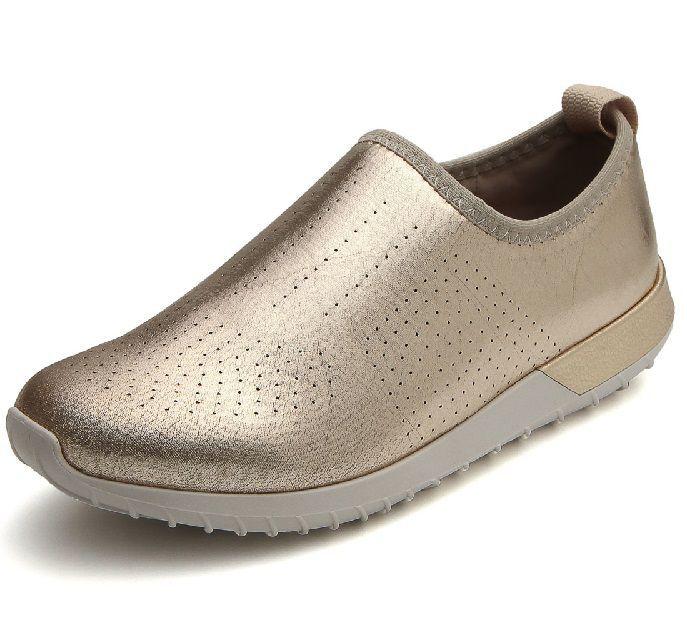 Tênis Slip On Usaflex Perfuros Tecido Lycra com Neoprene Dourado - AA0811 -  Outros Moda e Acessórios - Magazine Luiza