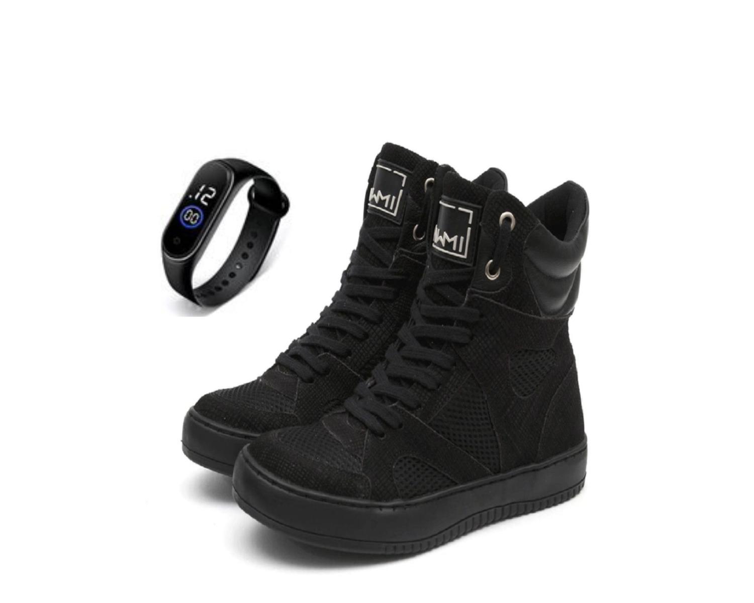 Sneaker Bawmi Tenis Sneakers Feminino Preto Tenis Sneaker Feminino