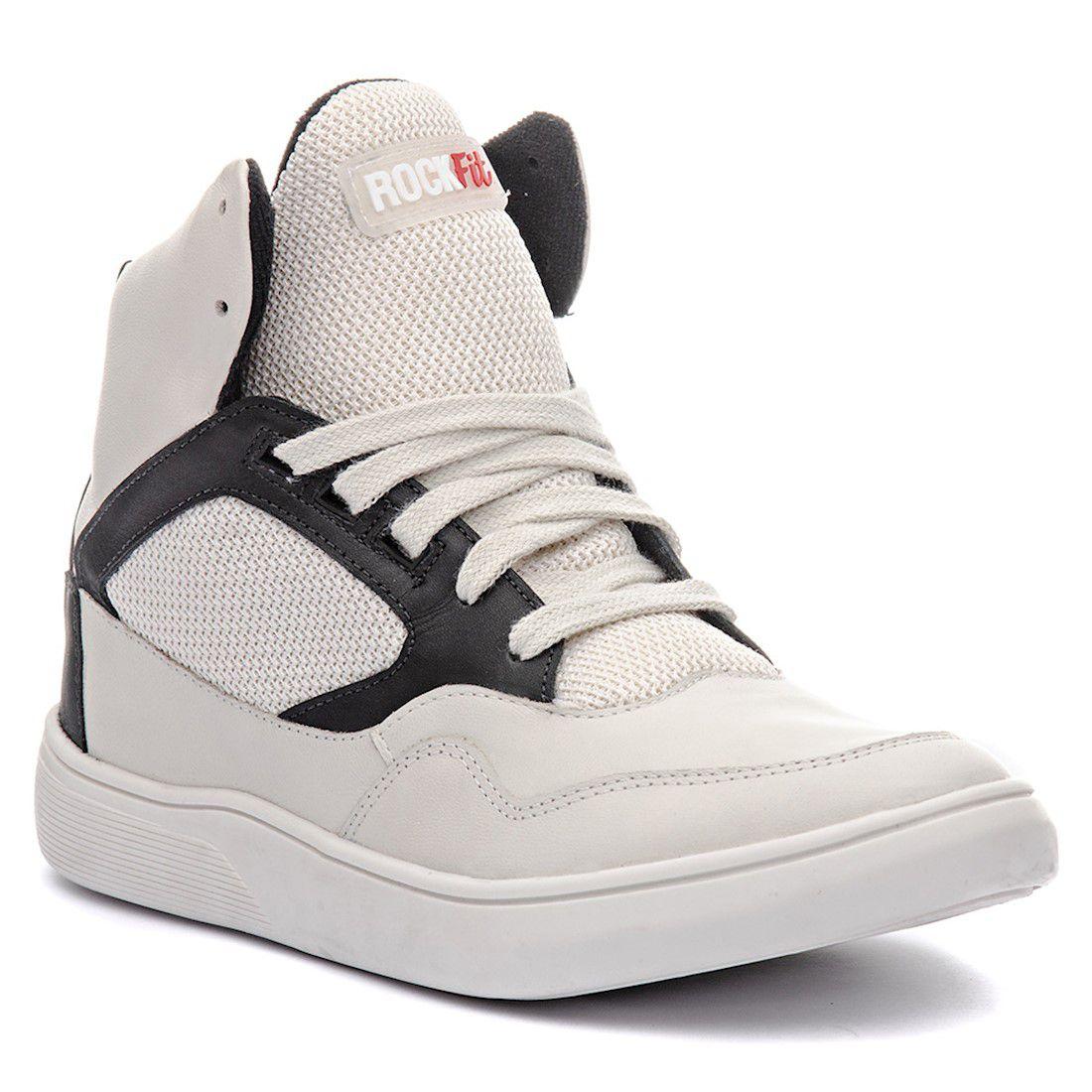 tênis sneaker rock fit couro nobuck
