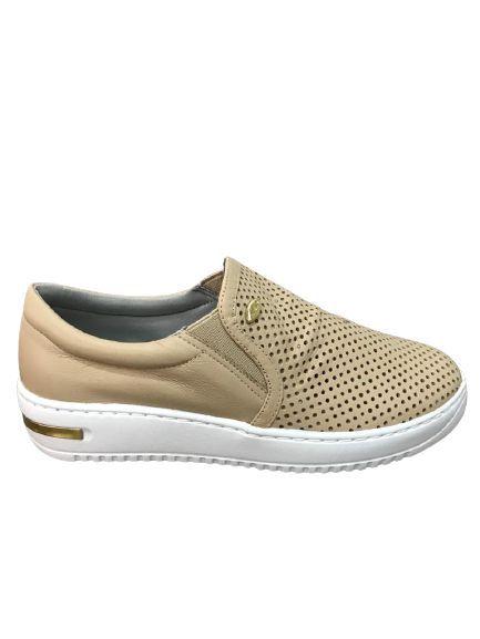 Tênis Studio Calzature Slip em couro Bege - Slipper / Slip On Feminino -  Magazine Luiza