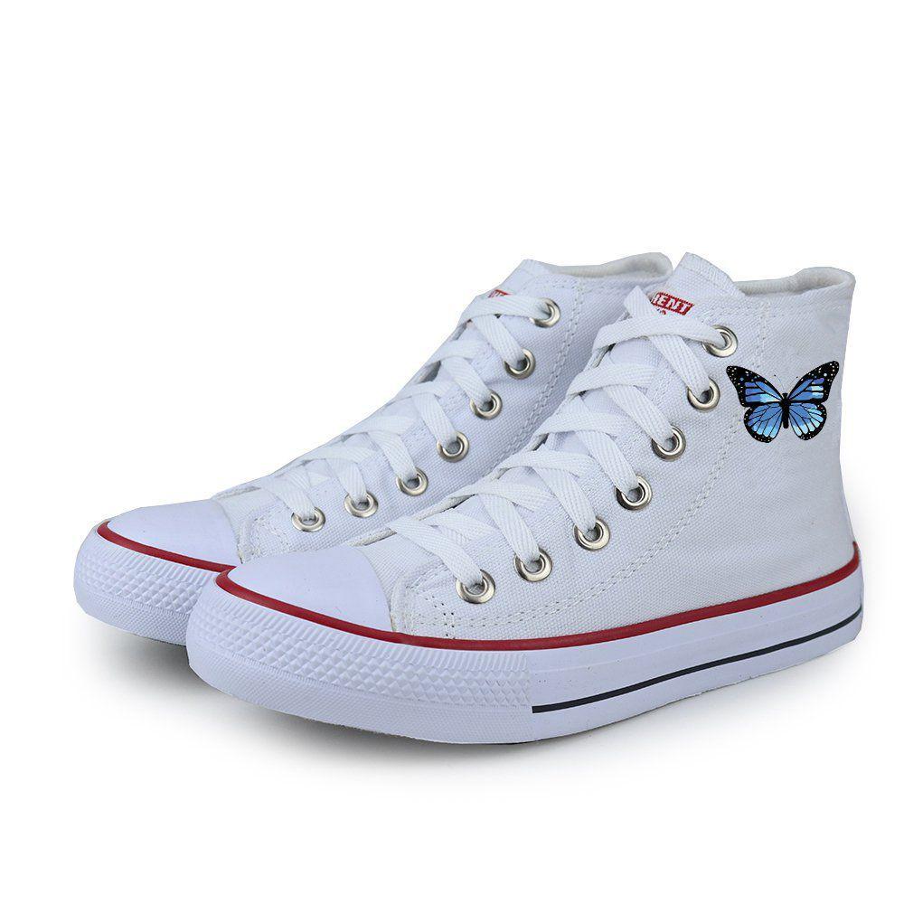 Tênis SYG Star Branco Cano Médio Borboleta Azul - MH Shoes - Outros Moda e  Acessórios - Magazine Luiza