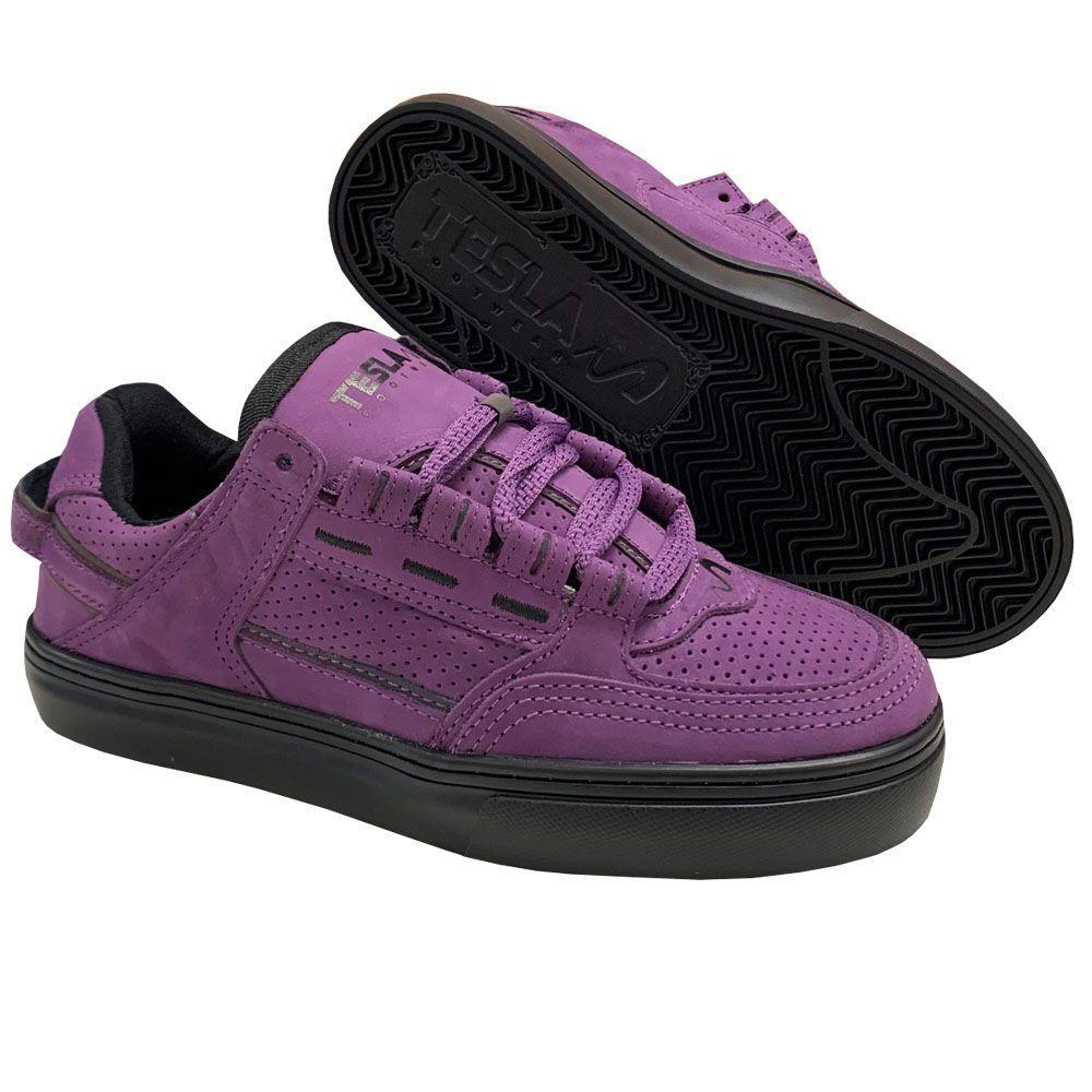 Tênis Tesla Coil Black Purple Furtacor - LOKAL SKATE SHOP
