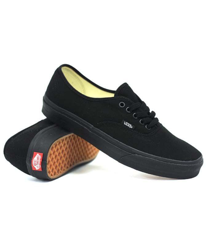 vans authentic all black