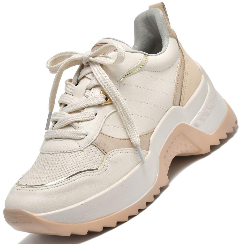 Tênis feminino branco via marte coleção nova conforto 221507 - R$ 205.00,  cor Branco (plataforma, de borracha) #159227, compre agora | Shafa