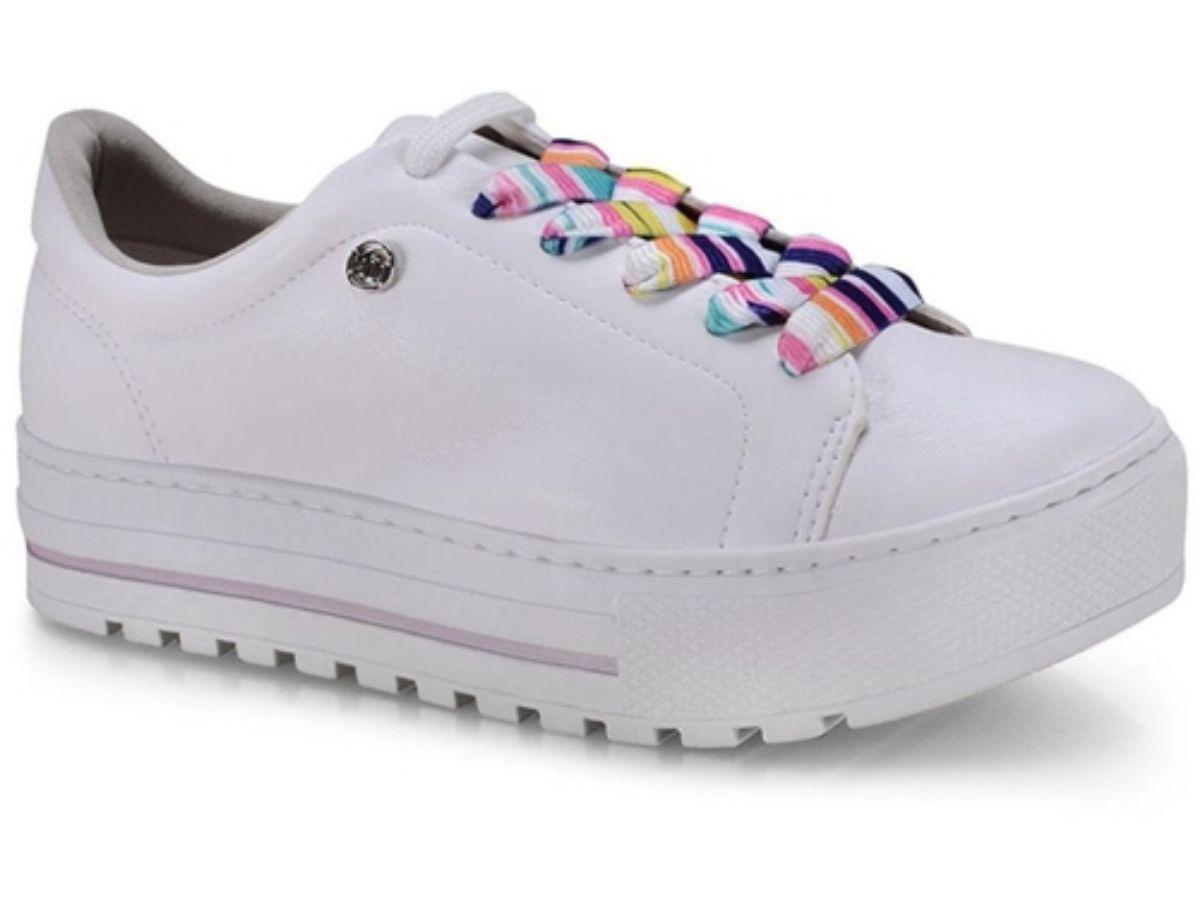 tenis branco solado alto via marte