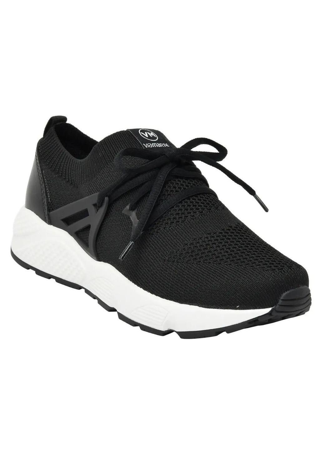 Tênis Via Marte Feminino Casual Knit Confort 20-8601 Preto - Tênis Feminino  - Magazine Luiza