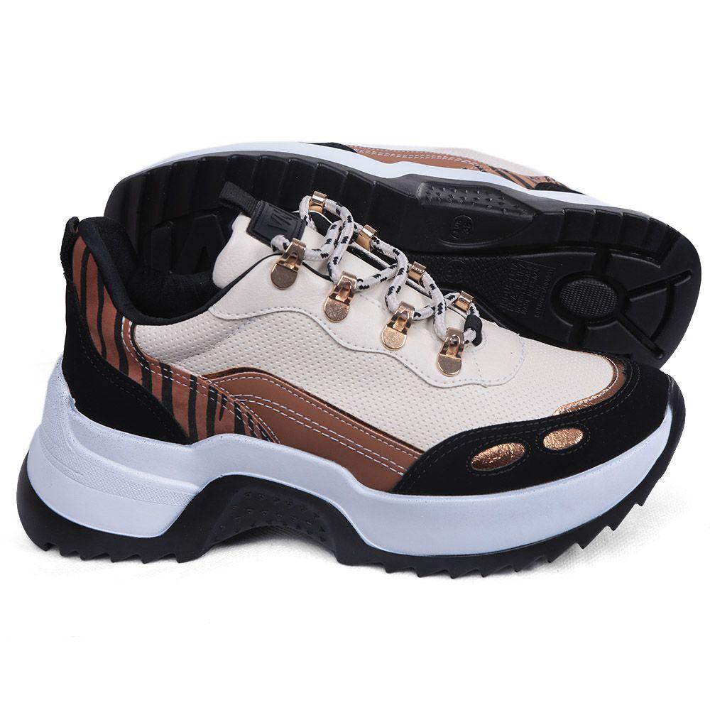 Tênis Casual Via Marte 21-2505 Animal Print Feminino - GLAMI.com.br