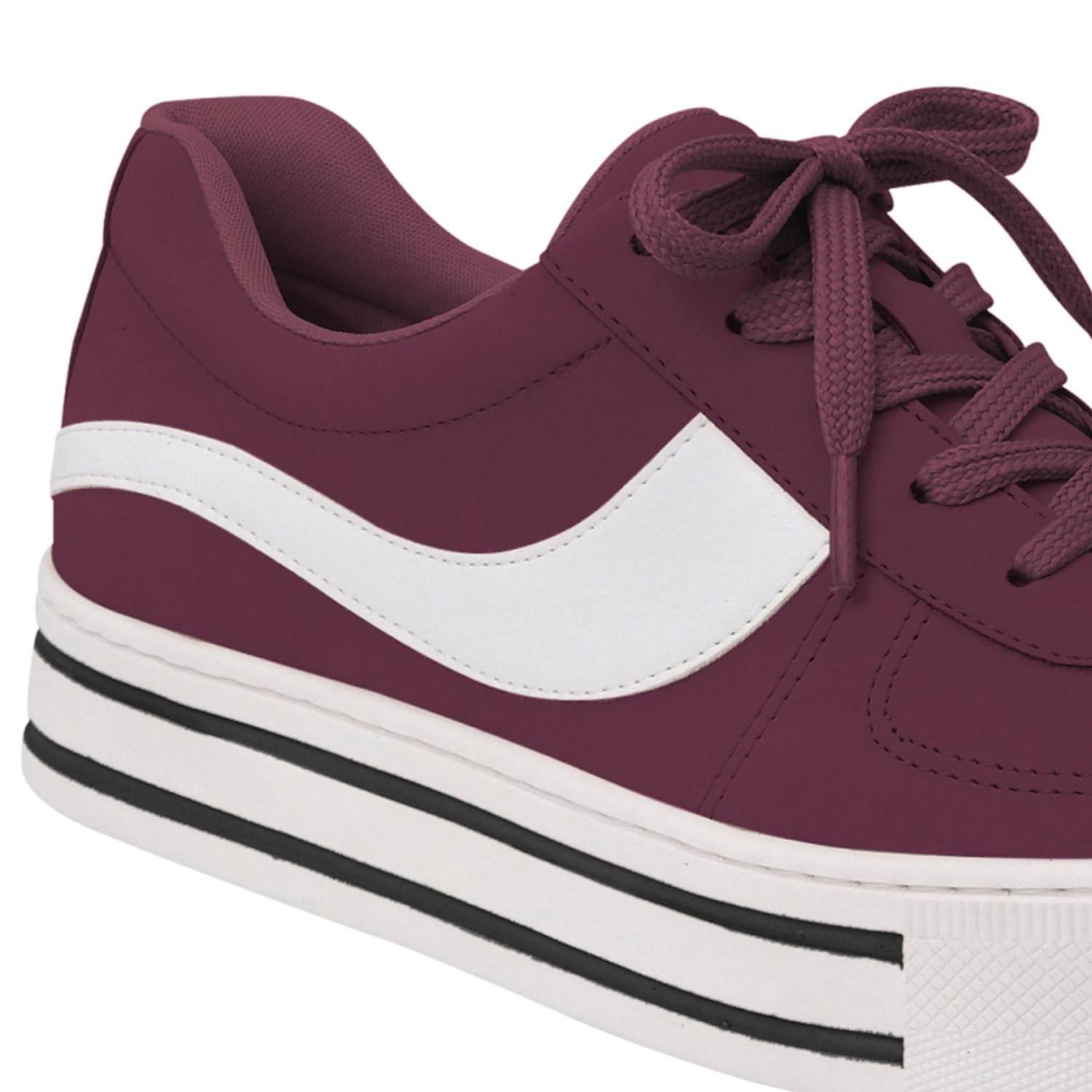 Tênis Via Marte Plataforma Feminino Bordô - Calçados Femininos - Magazine  Luiza