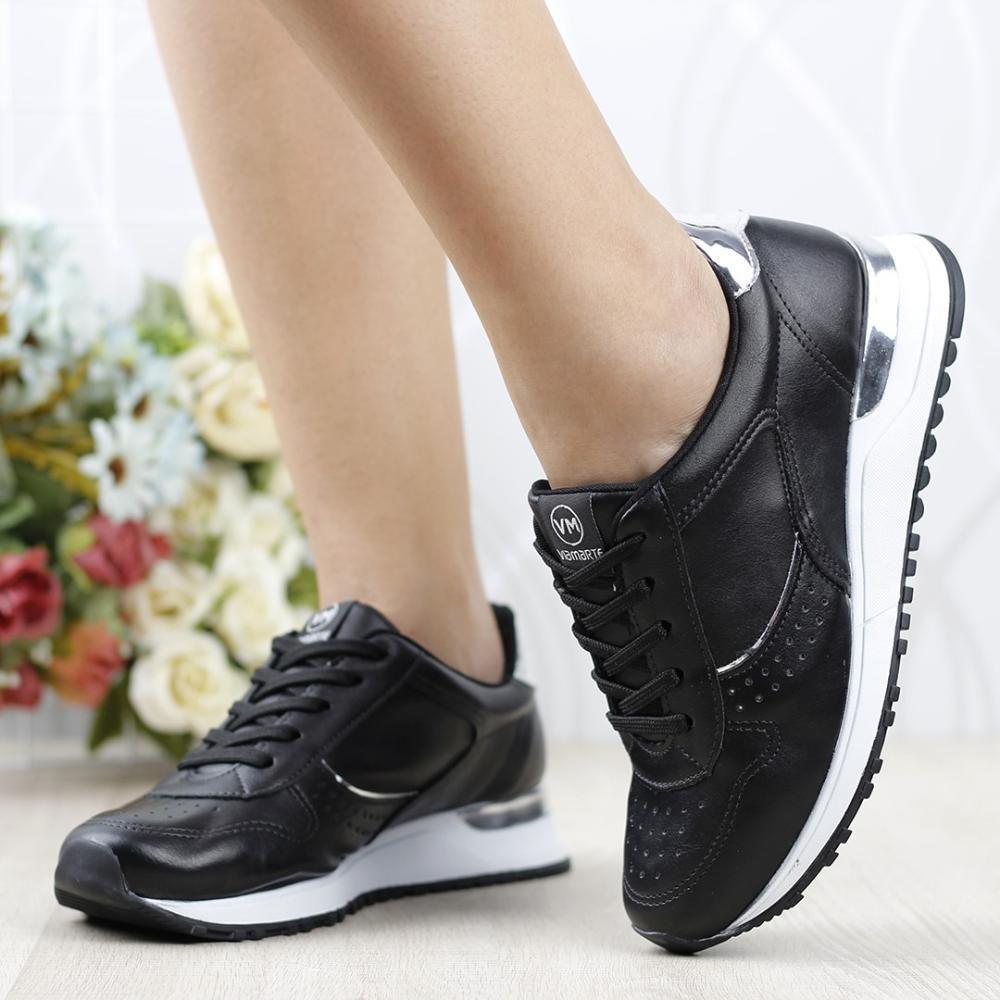 Tênis Casual Street Via Marte Feminino - Preto