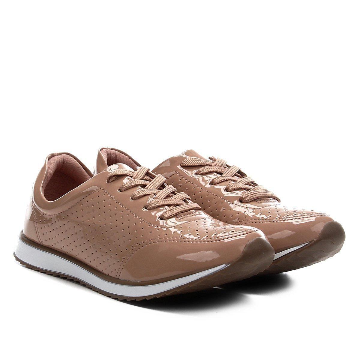 tênis via uno jogging perfuros feminino