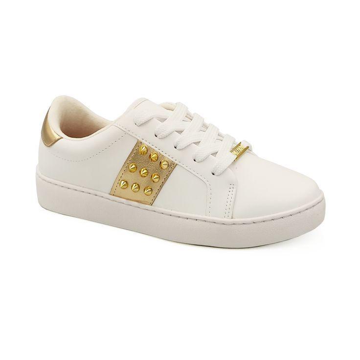 Dourado Tenis Vizzano Branco Netshoes Tenis Vizzano Branco Com