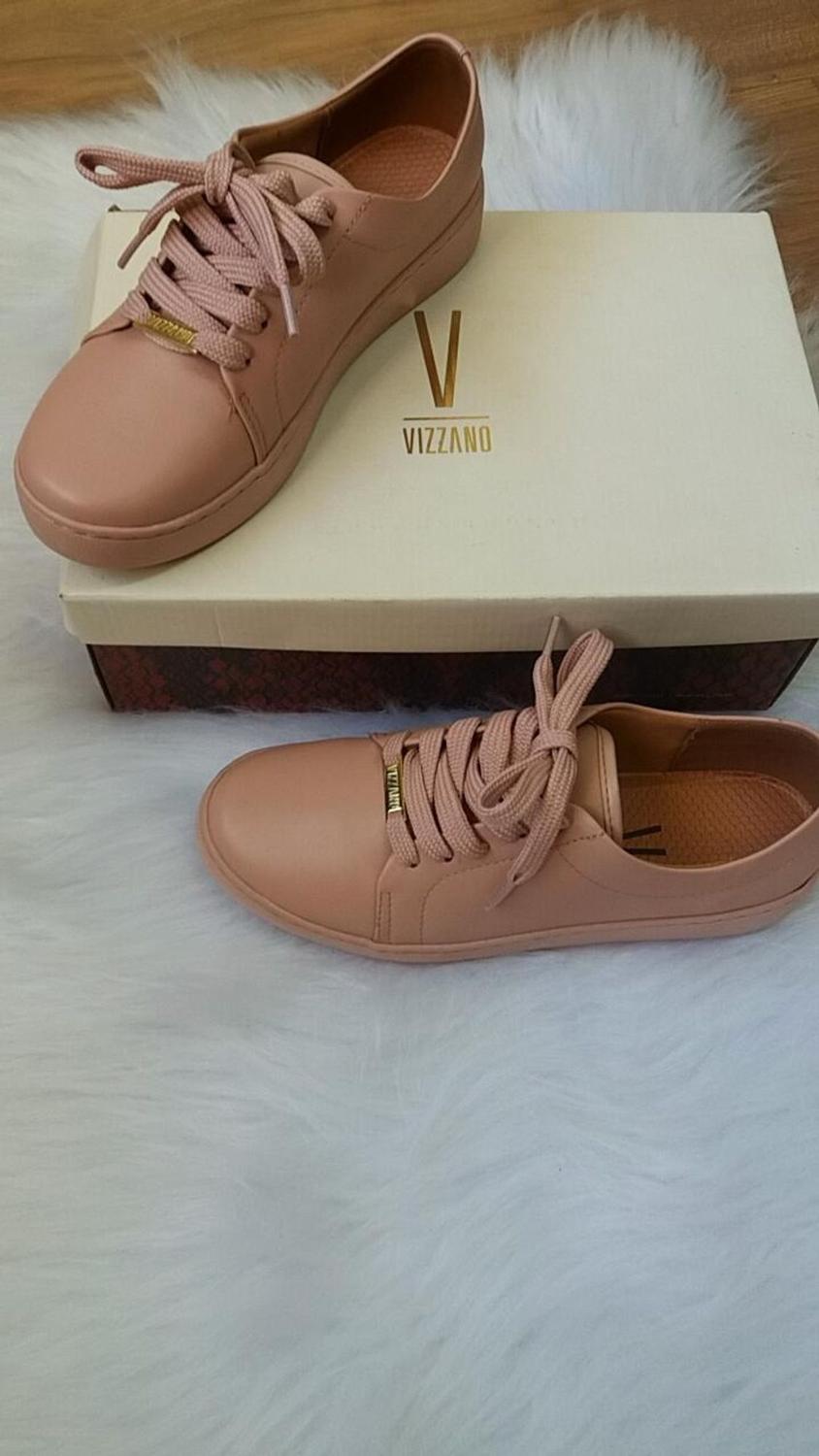 Vizzano Feminino Tenis Vizzano Rosa CamurÃ§a Tenis Vizzano Rosa