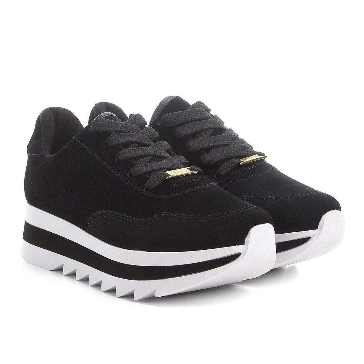 tênis vizzano flatform jogging tratorado feminino