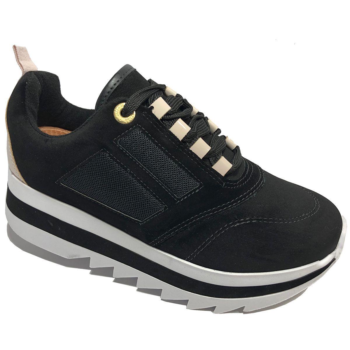 tenis vizzano preto plataforma