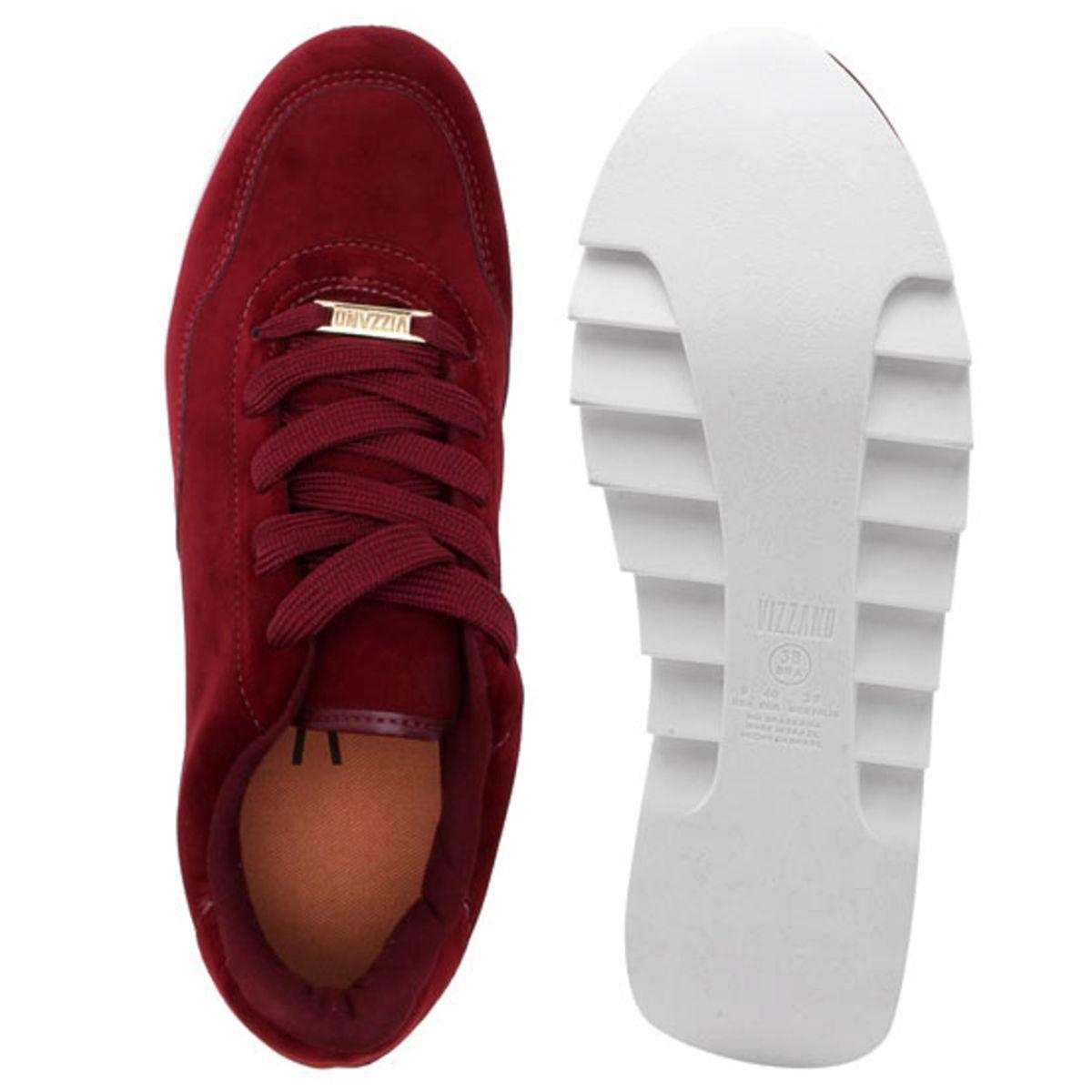 tenis plataforma vizzano vinho