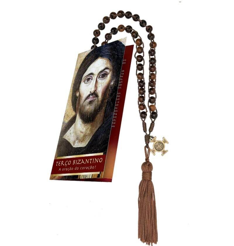 Terço bizantino com folheto de oração - FORNECEDOR 1 - Terço - Magazine ...