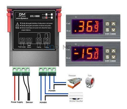 Imagem de Termostato Digital Stc 1000 Controlador De Temperatura 110 e 220 V