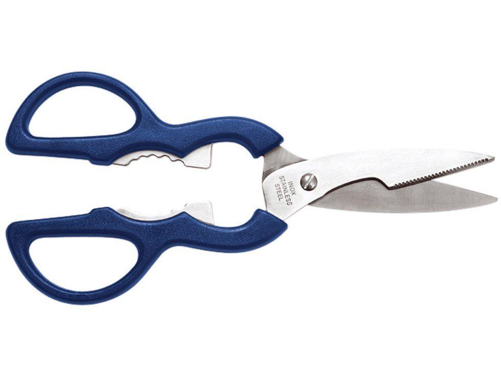 Tesoura Mundial Multiuso Inox 2 Lâminas|  Azul - 01 - 8" - 21cm