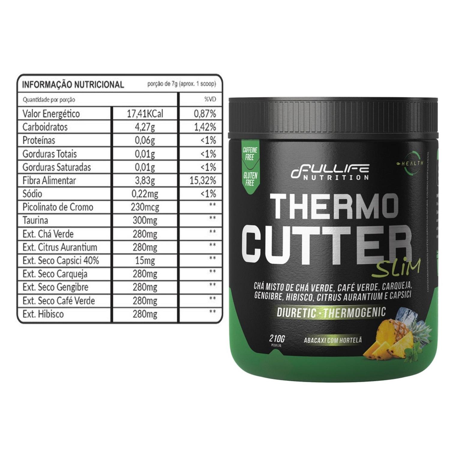 Ther mo Cutter Slim Fullife Nutrition 210g - Termogênico - Magazine Luiza