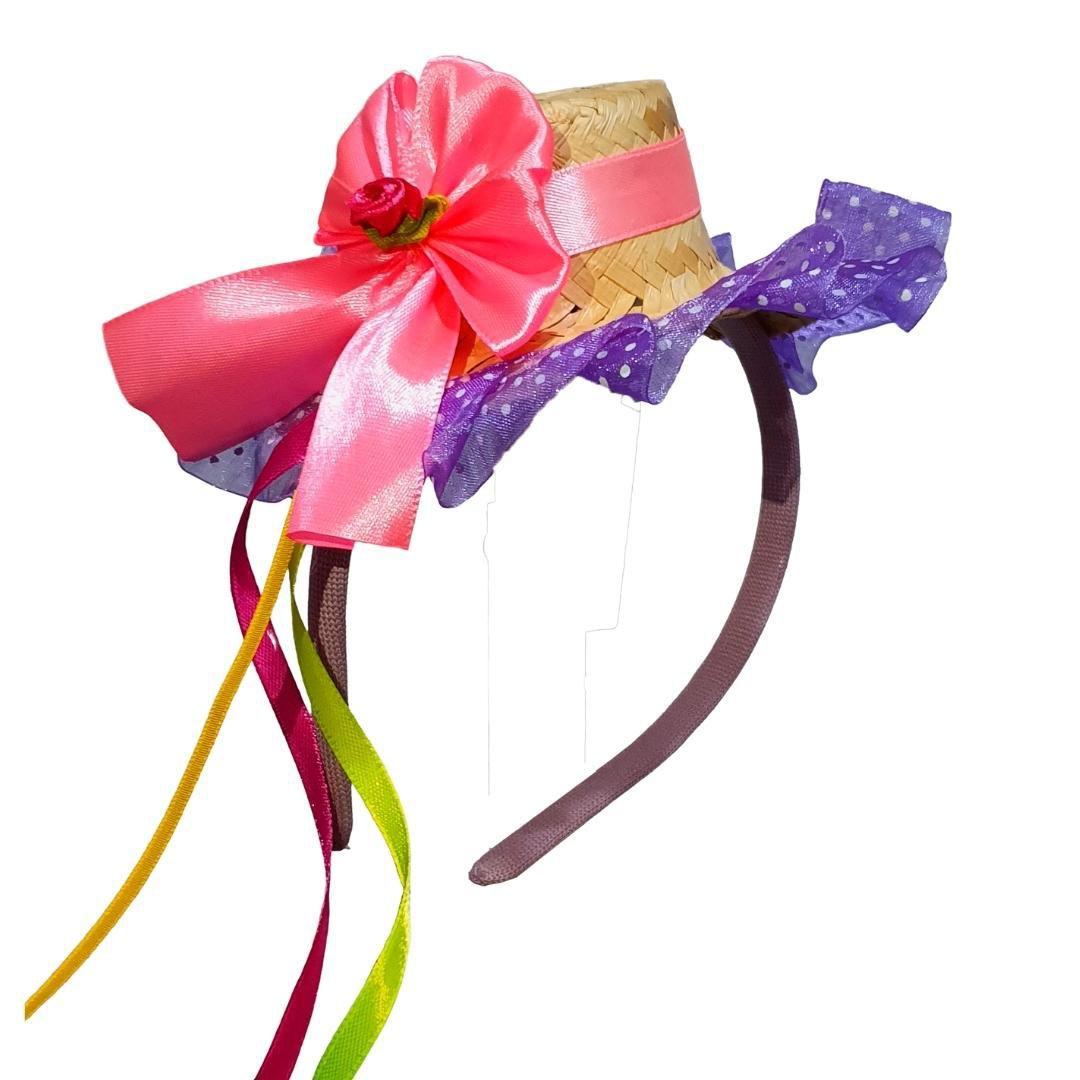 Tiara Festa Junina com chapéu Mundo Encantado Fantasias No Magalu