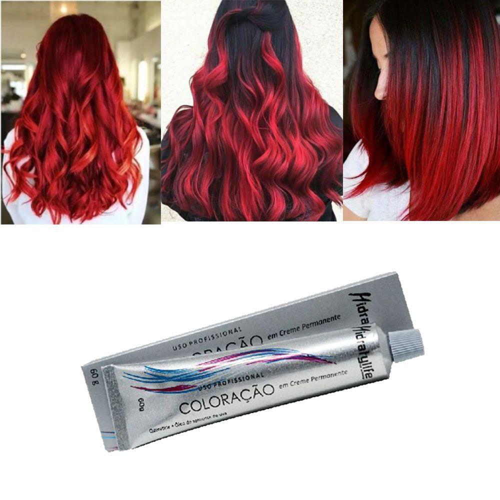 Tinta Coloração de Cabelo Vermelho Nº 66.66 Mairibel 60g