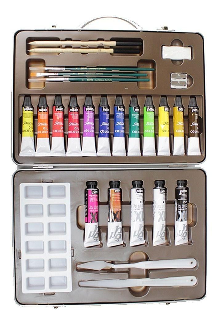 Set Acrilici Pébéo Studio 24 Colori - Tubi 20ml + Pennelli E Accessori, Per Artisti E Principianti - Foto 6