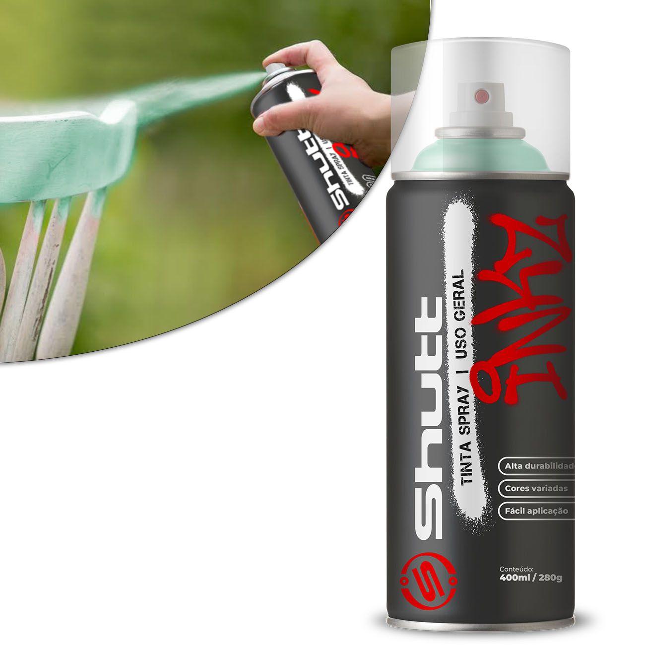 Tinta Para Madeira E Metal Tinta Spray Verde Claro para Uso Geral em Metal Madeira Gesso Cerâmica