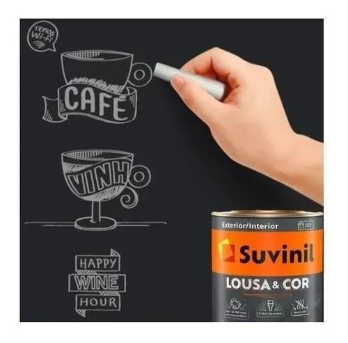 Imagem de Tinta Suvinil Lousa & Cor Preto Absoluto (r756) 800ml