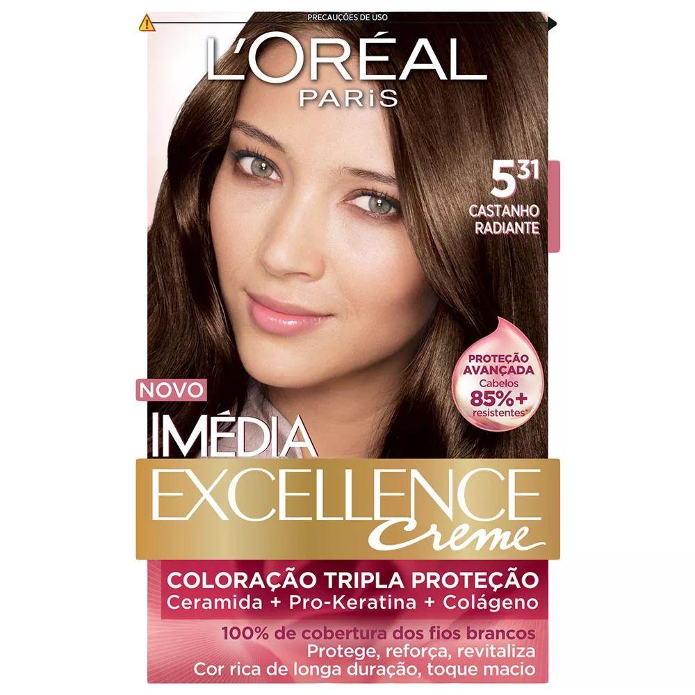 Tintura imédia cor 5.31 castanho radiante Loreal