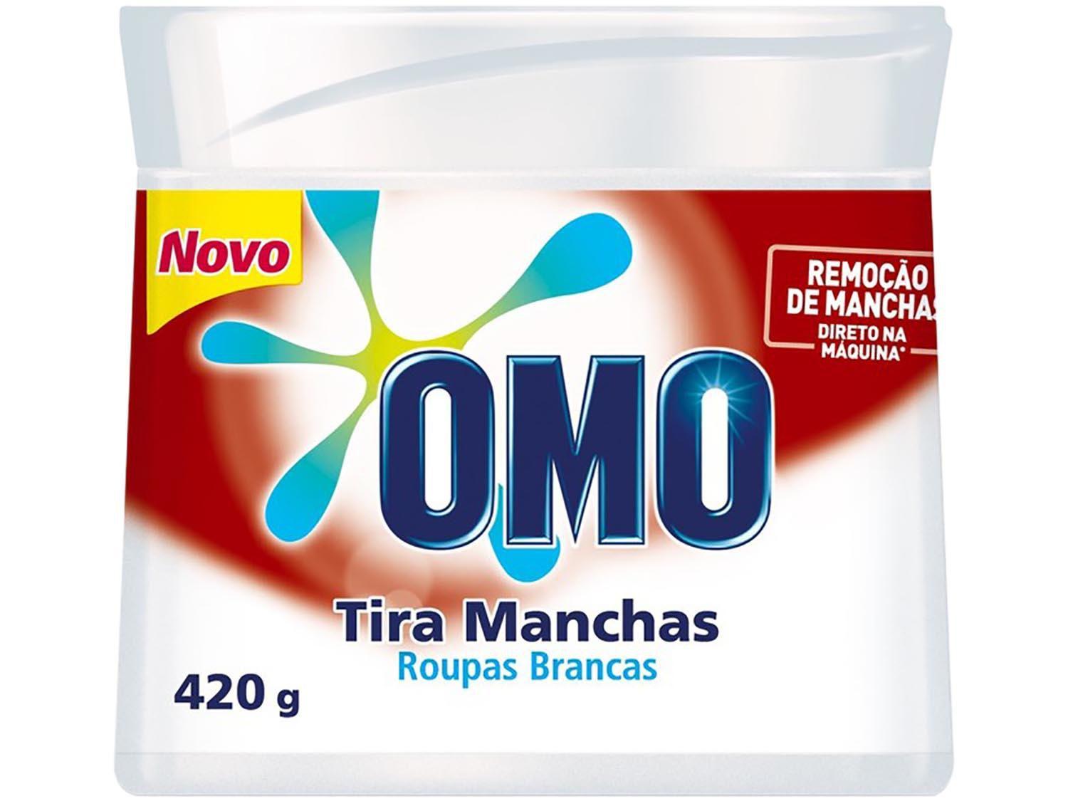 Tira Manchas Omo Roupas Brancas Em Pó - Sem Cloro Refil 420g - Tira